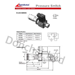 Merchant valesinstruments pressure Switch pressure switches pressure Switch (JCS) 2 step (1/4")