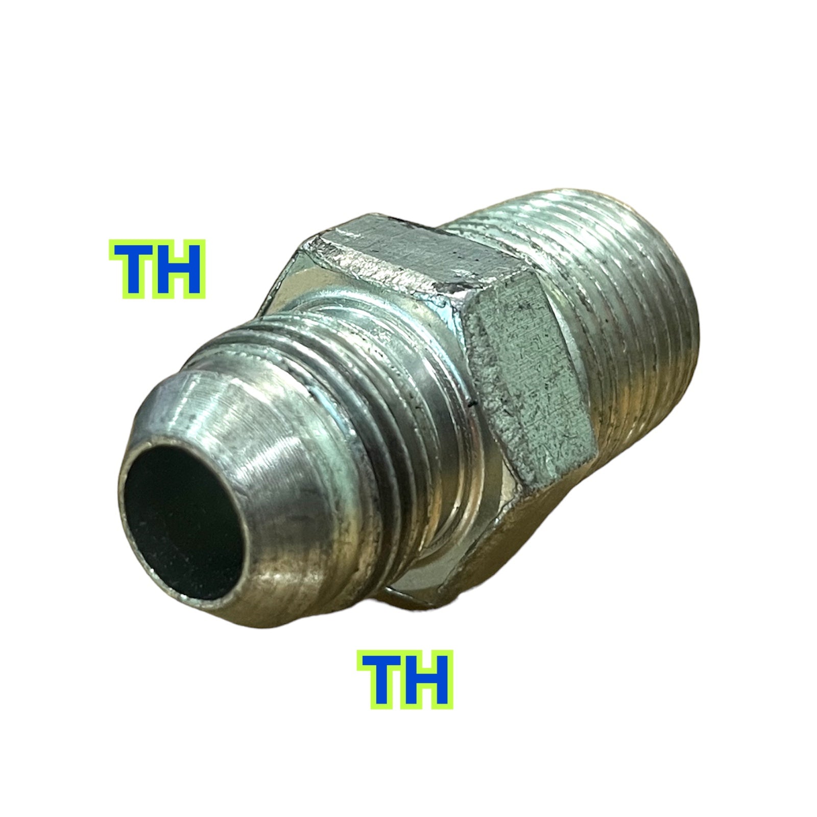 Hydraulic Male Elbow Jic37 Thread PT x TH Straight Thread (Male Thread) (250 Bar)