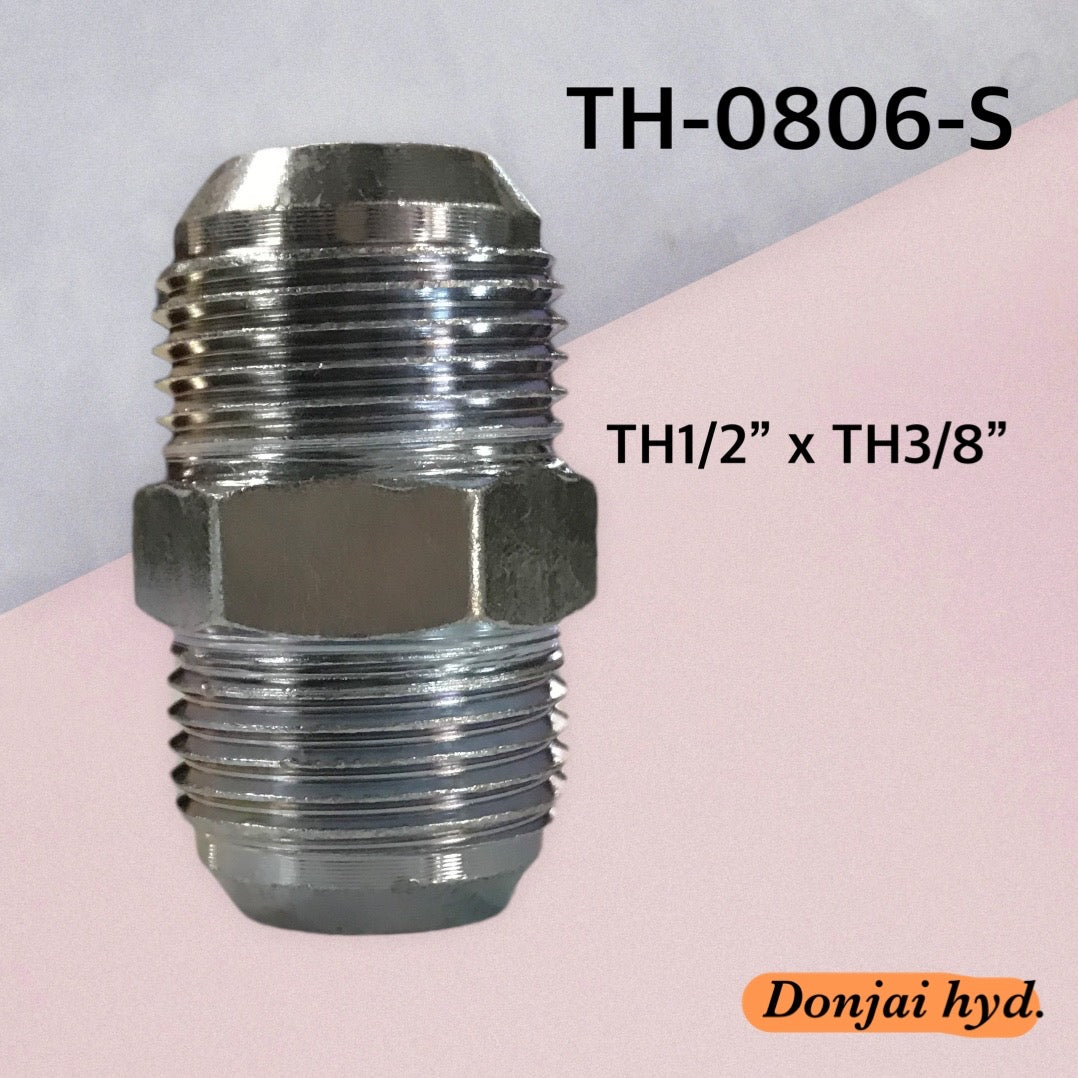 Hydraulic Lic Male Union Spiral JIC37 X JIC37 Straight Joints (250 Bars)